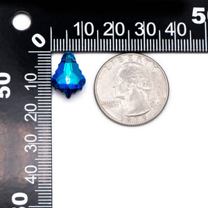 20pcs Teardrop Crystal Chandelier Beads 16mm, Faceted Glass Leaf Charms