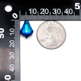 20pcs Teardrop Crystal Chandelier Beads 16mm, Faceted Glass Leaf Charms
