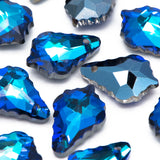 20pcs Teardrop Crystal Chandelier Beads 16mm, Faceted Glass Leaf Charms