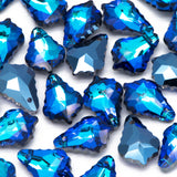 20pcs Teardrop Crystal Chandelier Beads 16mm, Faceted Glass Leaf Charms