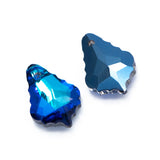 20pcs Teardrop Crystal Chandelier Beads 16mm, Faceted Glass Leaf Charms