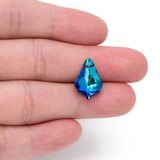 20pcs Teardrop Crystal Chandelier Beads 16mm, Faceted Glass Leaf Charms