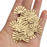 20pcs Textured Brass Flower Charms Pendant Earring Charms DIY Jewelry Findings