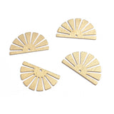 20pcs Textured Brass Flower Charms Pendant Earring Charms DIY Jewelry Findings