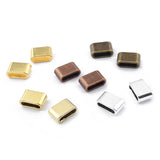 20pcs Tibetan Silver/Bronze Flat Spacer for Flat Leather Cord Jewelry Findings