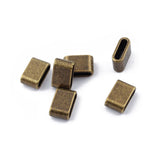20pcs Tibetan Silver/Bronze Flat Spacer for Flat Leather Cord Jewelry Findings