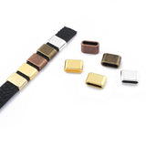 20pcs Tibetan Silver/Bronze Flat Spacer for Flat Leather Cord Jewelry Findings