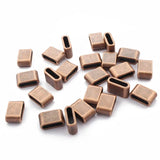 20pcs Tibetan Silver/Bronze Flat Spacer for Flat Leather Cord Jewelry Findings