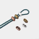 20pcs Tibetan Silver Double Hole Slider Spacers for Leather Cord Bracelet