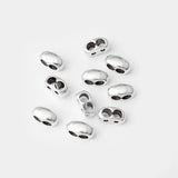 20pcs Tibetan Silver Double Hole Slider Spacers for Leather Cord Bracelet