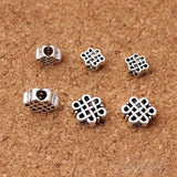 20pcs Tibetan Silver Chinese Knot Beads Bracelet Spacer DIY Jewelry