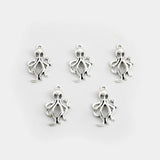20pcs Tibetan Silver Octopus Charm Pendant DIY Earrings Necklace