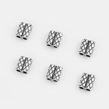 20pcs Tibetan Silver Slider Beads Spacer 2mm Leather Cord Bracelet Findings