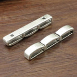20pcs Tibetan Silver Slider For Bracelet Necklace Cord Beads DIY Making 38x6mm