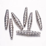 20pcs Tibetan Style Antique Golden Shuttle Beads for Jewelry Making