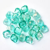 20pcs Flower Glass Bead Caps Spacer Beads for Jewelry Making DIY