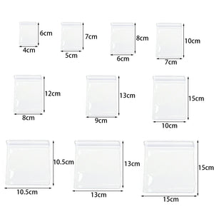 20pcs Transparent PVC Self Sealing Pouch Jewelry Organizer Bags