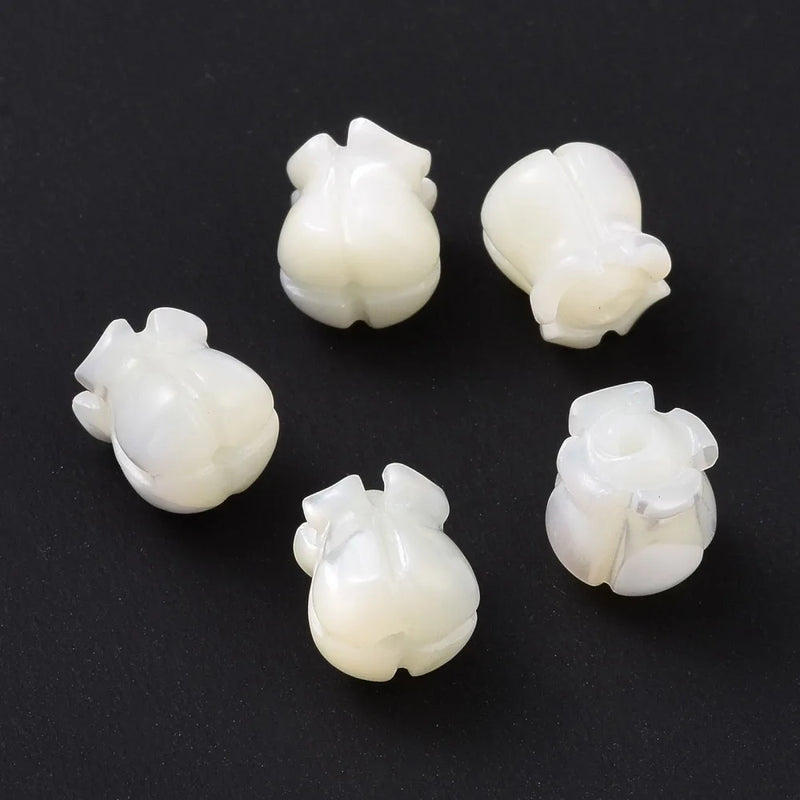 20pcs Trochid Shell Beads 9x8mm Women Bracelet Necklace DIY Jewelry Antique