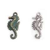 20pcs Hippocampus Seahorse Charm Pendants DIY Jewelry Findings 29x12mm