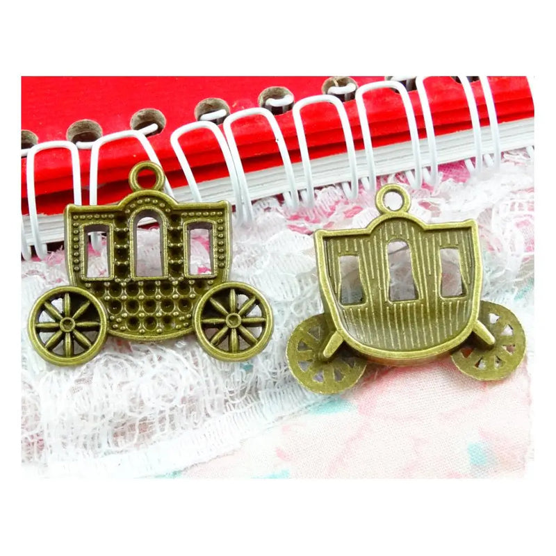 20pcs Vintage Charms Car Pendant Antique bronze DIY Jewelry Making