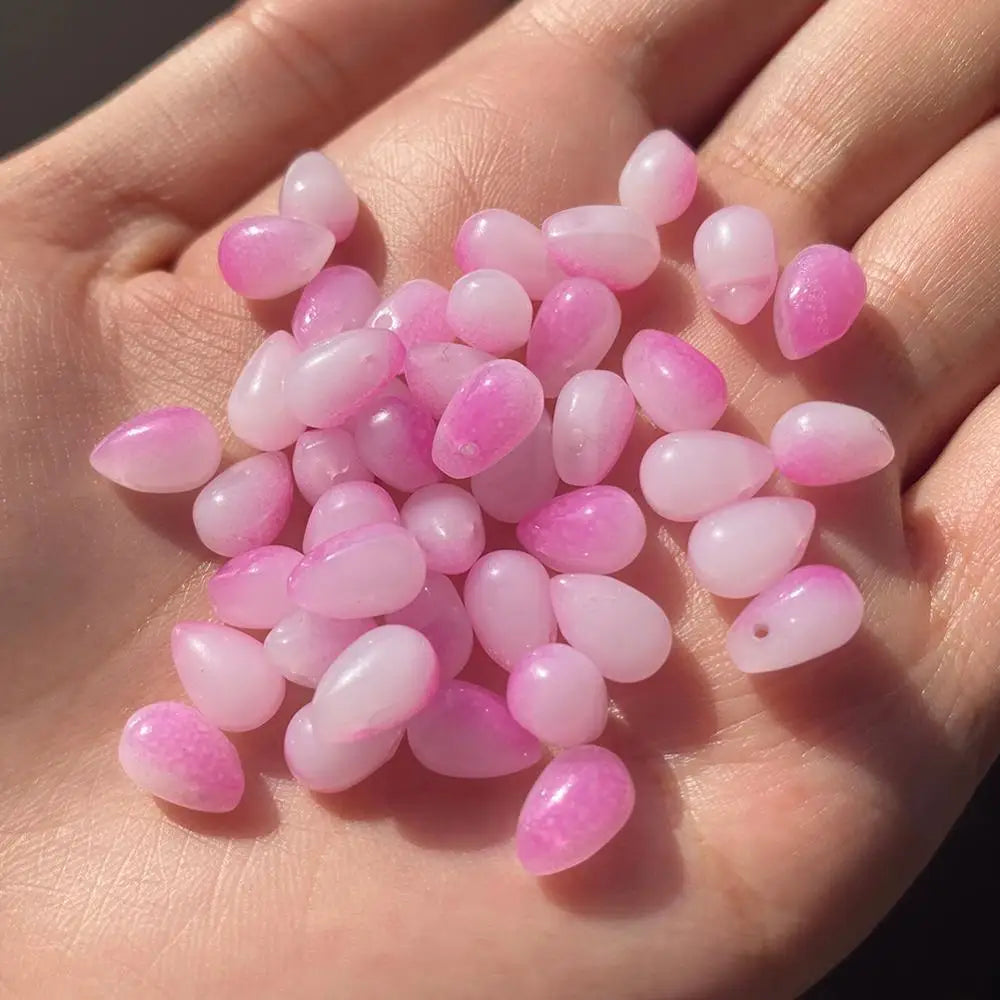 20pcs Water Drop Lampwork Crystal Czech Glass Beads for DIY Jewelry Making