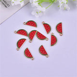 20pcs Watermelon Metal Charms Pendant for Jewelry Making
