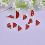 20pcs Watermelon Metal Charms Pendant for Jewelry Making