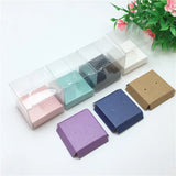 20pcs Waterproof PVC Boxes + 20pcs Earring Card Transparent Jewelry Display Box