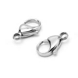 20pcs Stainless Steel Lobster Earrings 2 Colors DIY Stud Jewelry