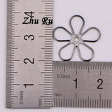 20pcs 19.5mm Charm Plum Petals Flowers Leaves Pendant Vintage DIY Marker