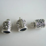 20pcs Zinc Alloy 5mm Cord End Beads Caps for Leather Cords