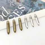 20pcs Bullet Shape Charms DIY Findings Necklace Keychain Jewelry Making