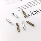 20pcs Bullet Shape Charms DIY Findings Necklace Keychain Jewelry Making