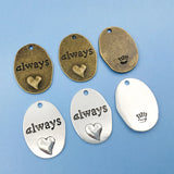 20pcs Zinc Alloy Word Letter Charms Pendant for DIY Necklace Bracelet
