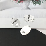 20pcs Zinc Alloy Word Letter Charms Pendant for DIY Necklace Bracelet