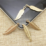 20pcs Leaf Charms Antique Plated DIY Crafts