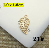 20pcs Leaf Charms Antique Plated DIY Crafts