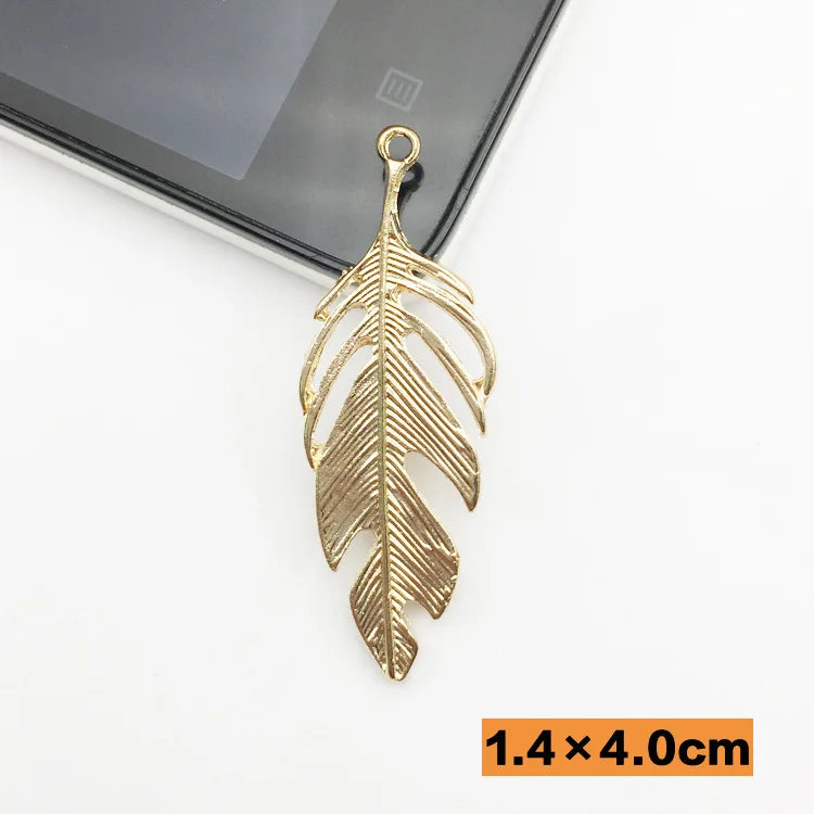 20pcs Leaf Charms Antique Plated DIY Crafts
