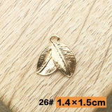 20pcs Leaf Charms Antique Plated DIY Crafts