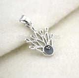 Rhodium Plated 7-Pin Bowling Ball Pendant Jewelry