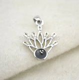 Rhodium Plated 7-Pin Bowling Ball Pendant Jewelry