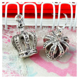 20pcs Crown Vintage Charm Pendants Antique Bronze Jewelry