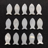 20pcs Natural Shell Fish Shape Loose Mother Beads for DIY Necklace