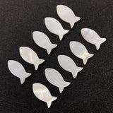 20pcs Natural Shell Fish Shape Loose Mother Beads for DIY Necklace