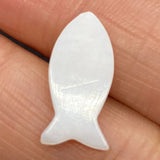 20pcs Natural Shell Fish Shape Loose Mother Beads for DIY Necklace