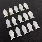 20pcs Natural Shell Fish Shape Loose Mother Beads for DIY Necklace