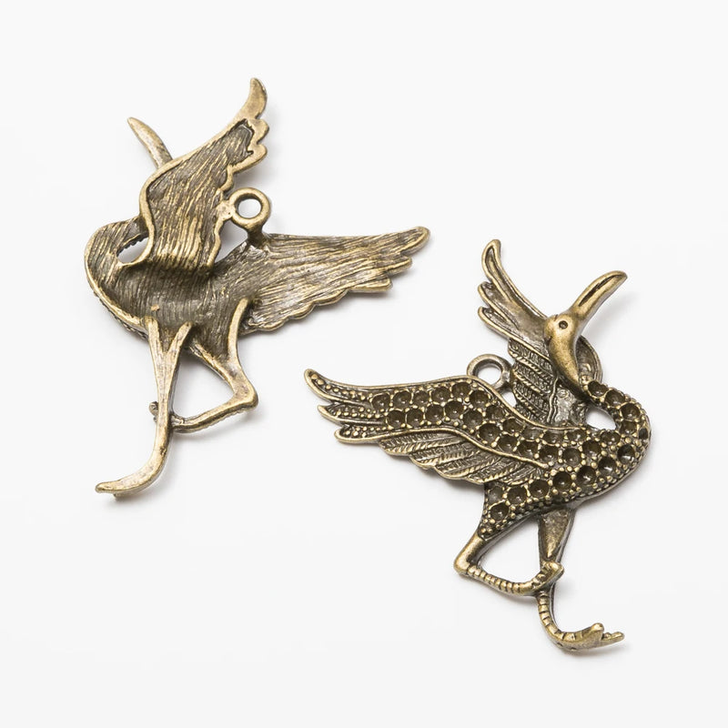 20pcs Bird Charms Pendants for DIY Crafting Jewelry Findings 281