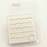 20pcs 925 Silver Nose Ring Crystal Flower Nose Hoop Thin Nose Pie