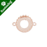 20pcs 10mm Round Bezel Cup Double Hanging Claw Setting Bezel Link