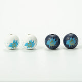 20pcs Celestial Body Flower Earth Round Wooden Beads DIY Home Decoration
